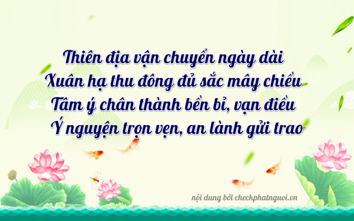 Bài thơ ý nghĩa cho <b>biển số 89A-45691</b> tại website checkphatnguoi.vn