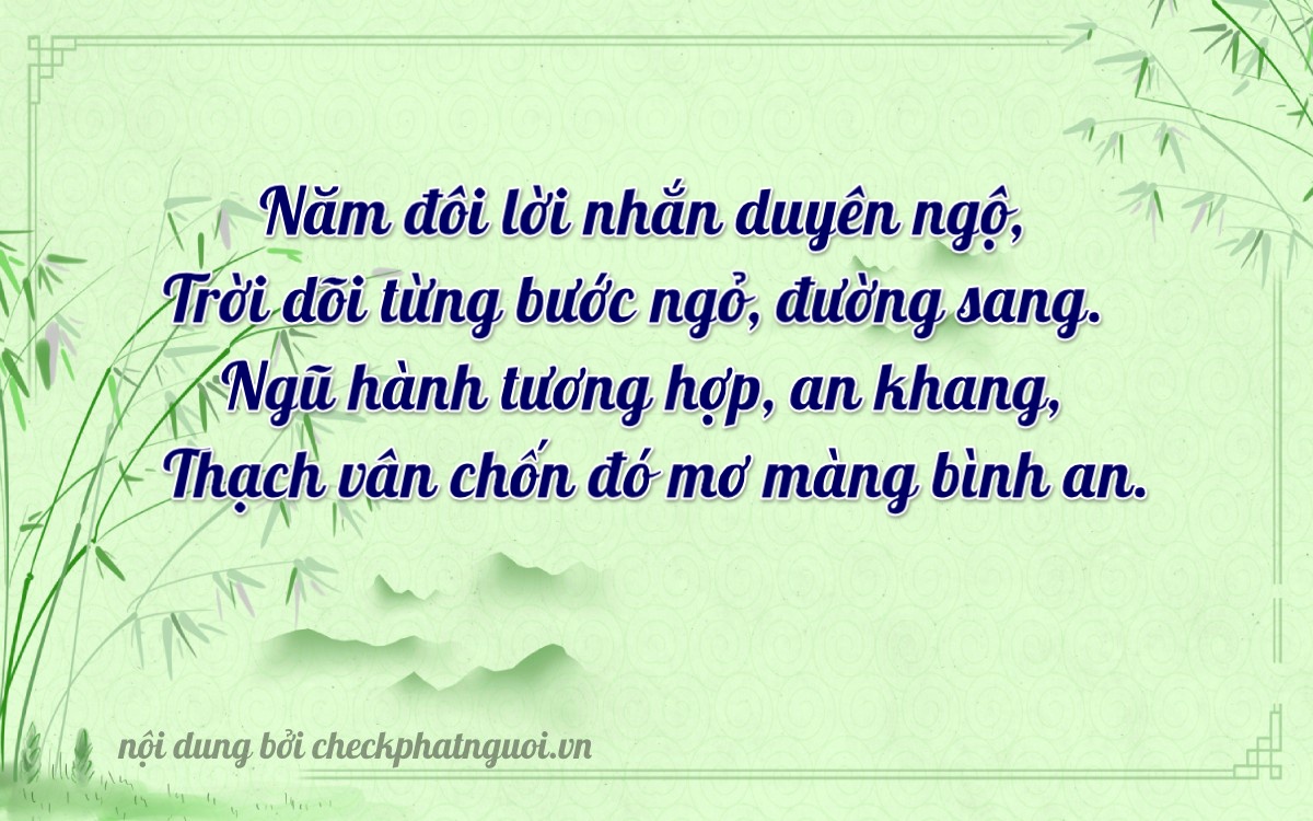 Bài thơ ý nghĩa cho <b>biển số 89A-45802</b> tại website checkphatnguoi.vn