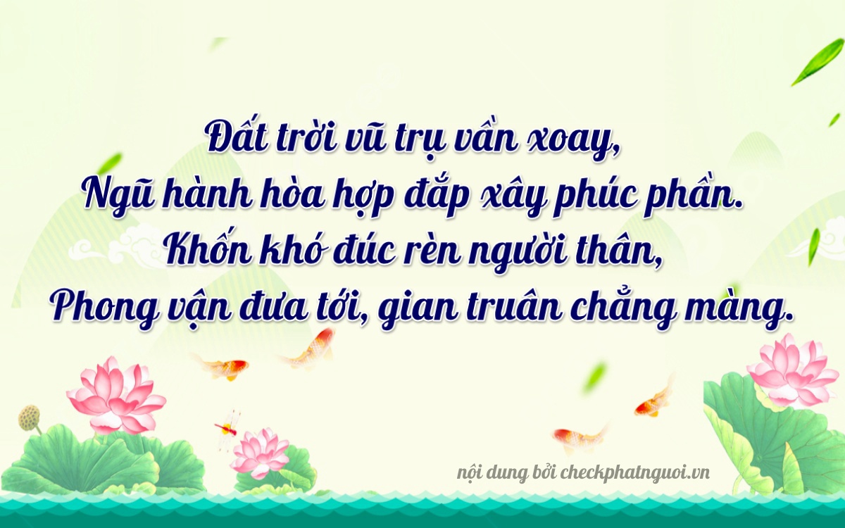 Bài thơ ý nghĩa cho <b>biển số 89A-47504</b> tại website checkphatnguoi.vn