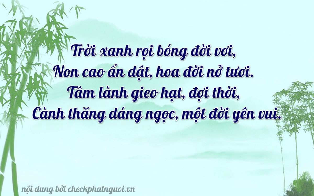 Bài thơ ý nghĩa cho <b>biển số 89A-47687</b> tại website checkphatnguoi.vn