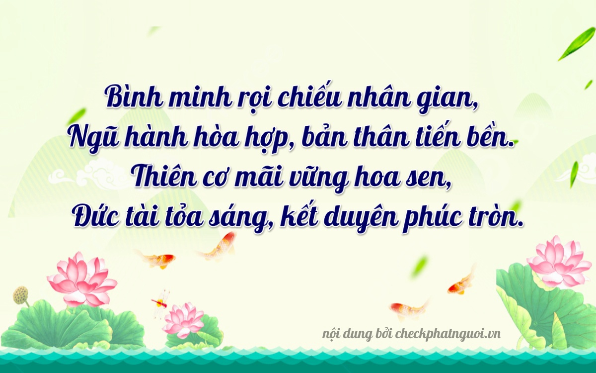 Bài thơ ý nghĩa cho <b>biển số 89A-50770</b> tại website checkphatnguoi.vn