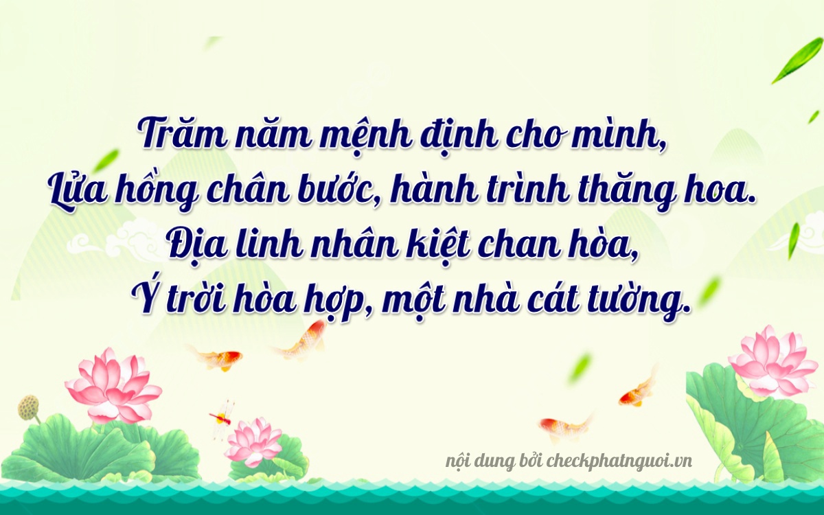 Bài thơ ý nghĩa cho <b>biển số 89A-55441</b> tại website checkphatnguoi.vn
