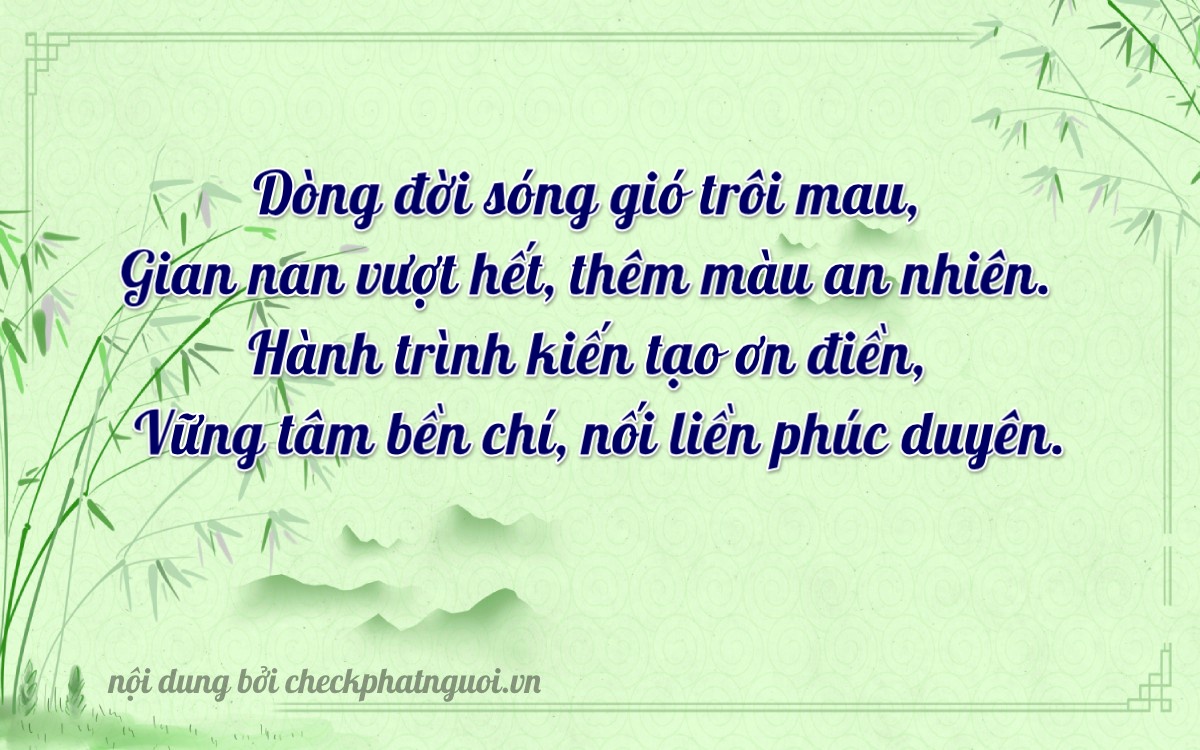 Bài thơ ý nghĩa cho <b>biển số 89AA-11838</b> tại website checkphatnguoi.vn