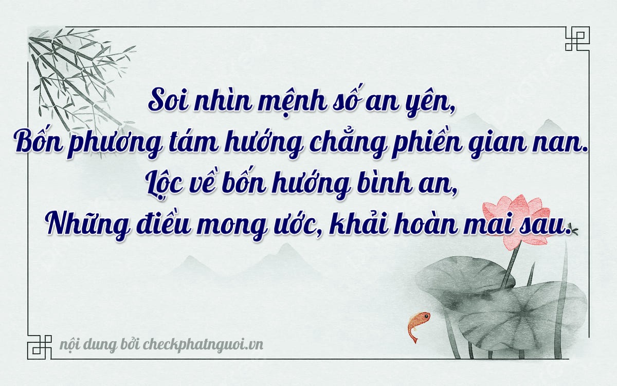 Bài thơ ý nghĩa cho <b>biển số 89AA-41634</b> tại website checkphatnguoi.vn