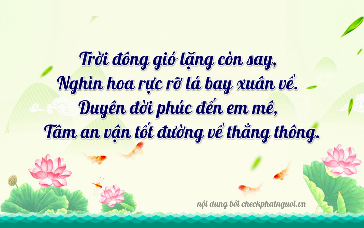 Bài thơ ý nghĩa cho <b>biển số 89AA-55062</b> tại website checkphatnguoi.vn