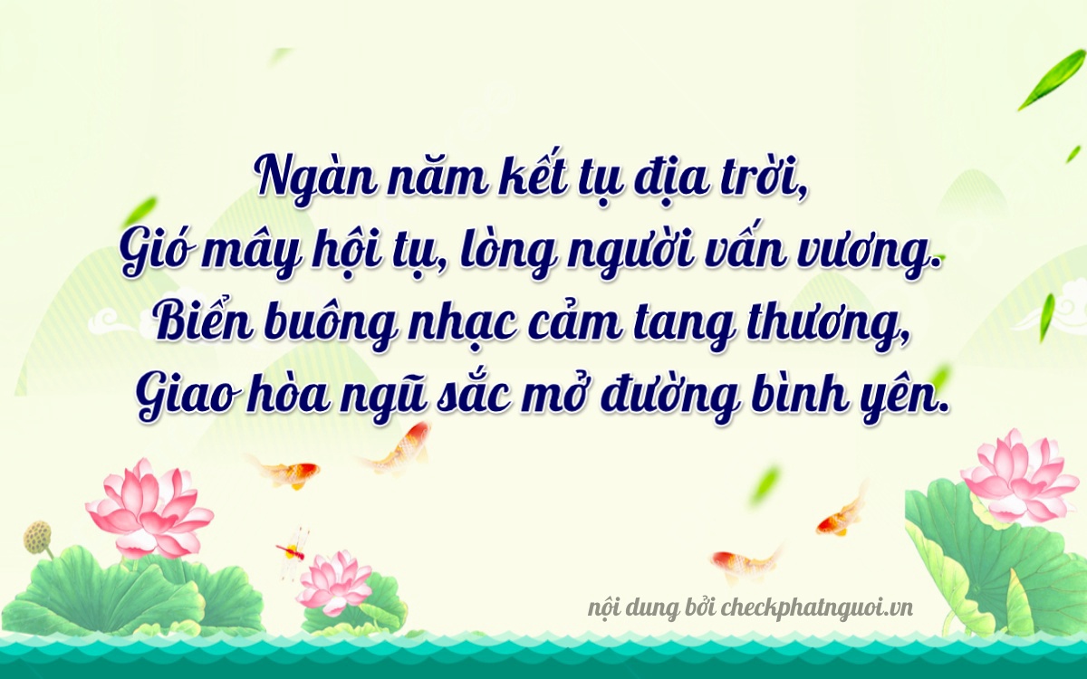 Bài thơ ý nghĩa cho <b>biển số 89AF-00030</b> tại website checkphatnguoi.vn