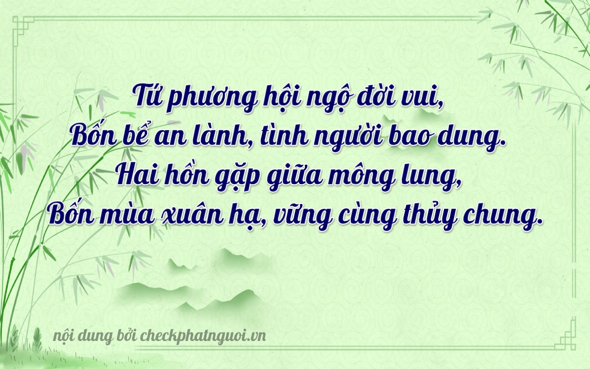 Bài thơ ý nghĩa cho <b>biển số 89AT-04244</b> tại website checkphatnguoi.vn