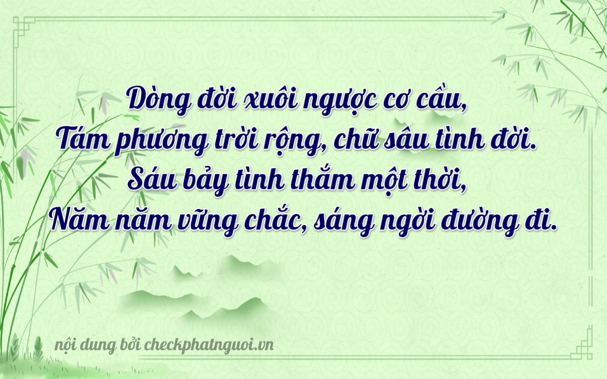 Bài thơ ý nghĩa cho <b>biển số 89B1-08650</b> tại website checkphatnguoi.vn