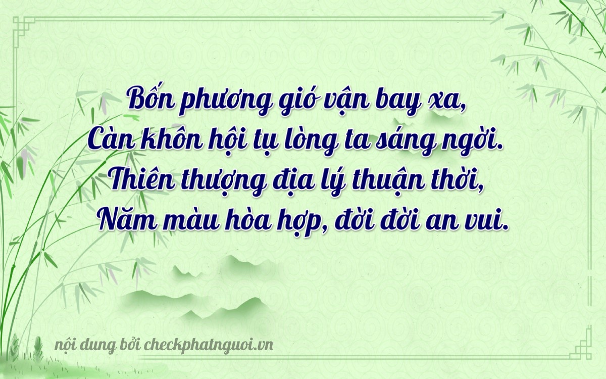 Bài thơ ý nghĩa cho <b>biển số 89B1-76061</b> tại website checkphatnguoi.vn
