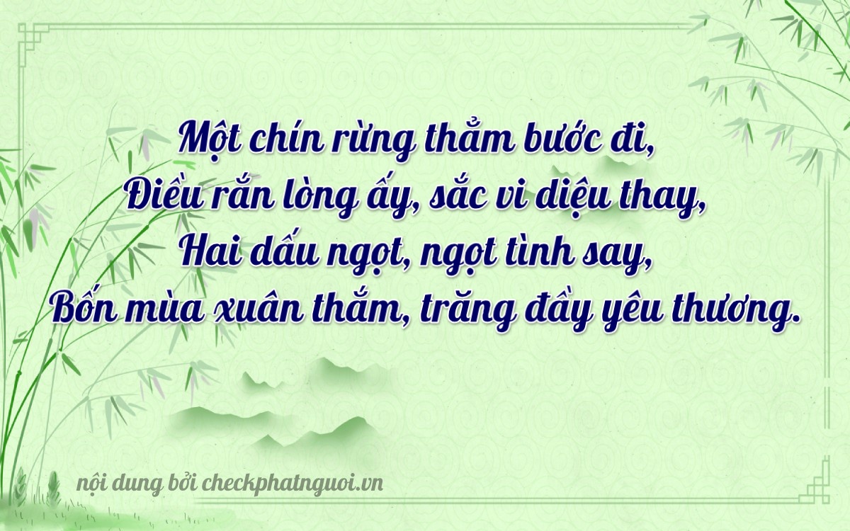 Bài thơ ý nghĩa cho <b>biển số 89B2-19240</b> tại website checkphatnguoi.vn