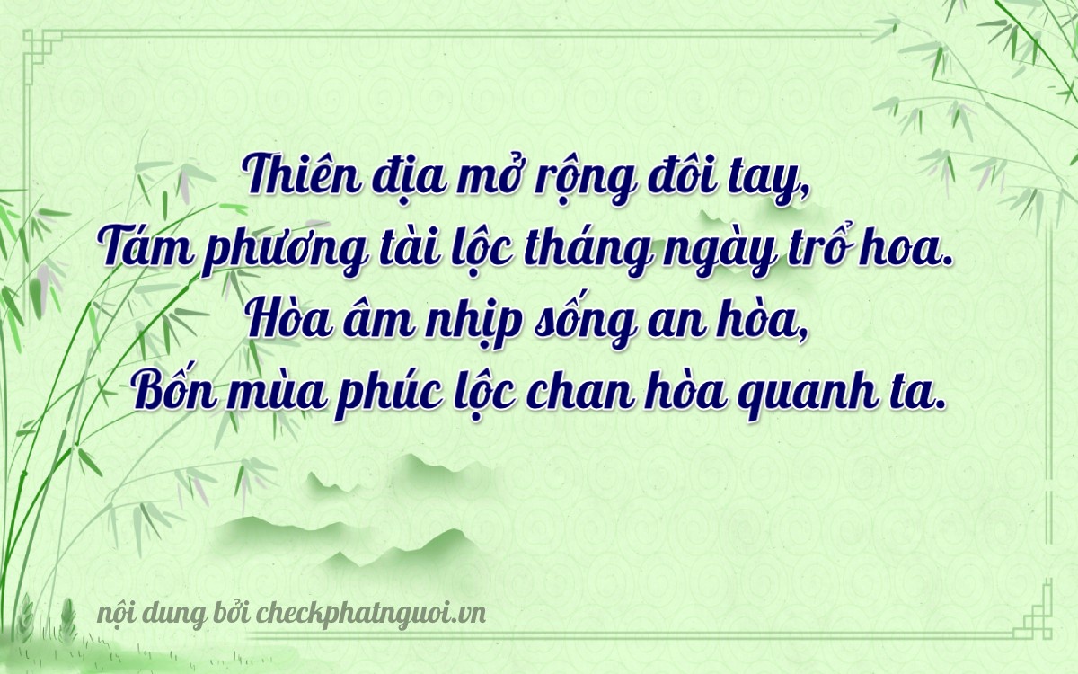 Bài thơ ý nghĩa cho <b>biển số 89C-00844</b> tại website checkphatnguoi.vn