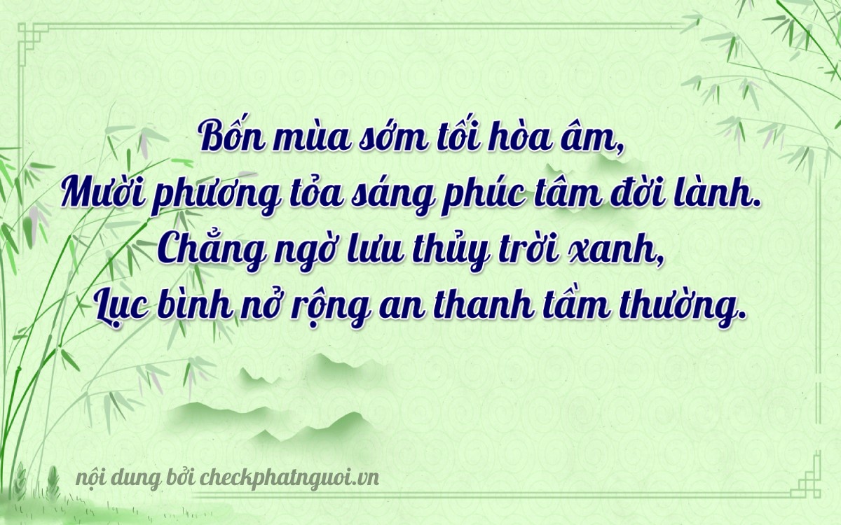 Bài thơ ý nghĩa cho <b>biển số 89C1-14466</b> tại website checkphatnguoi.vn