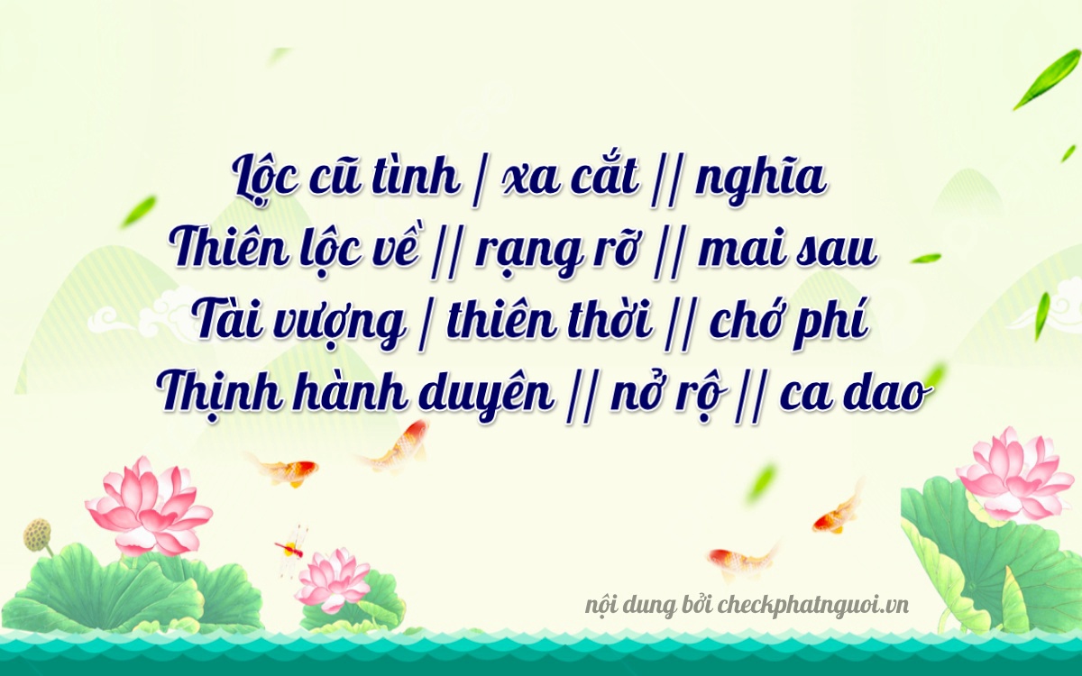 Bài thơ ý nghĩa cho <b>biển số 89C-11608</b> tại website checkphatnguoi.vn
