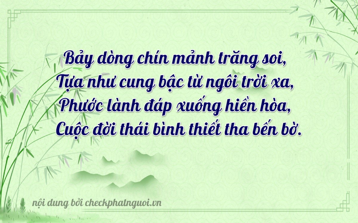 Bài thơ ý nghĩa cho <b>biển số 89C-17812</b> tại website checkphatnguoi.vn