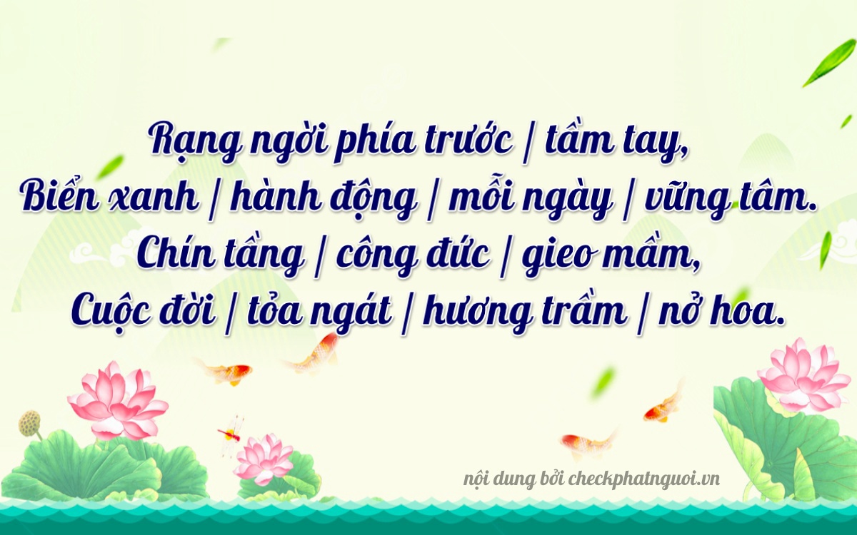 Bài thơ ý nghĩa cho <b>biển số 89C-23604</b> tại website checkphatnguoi.vn