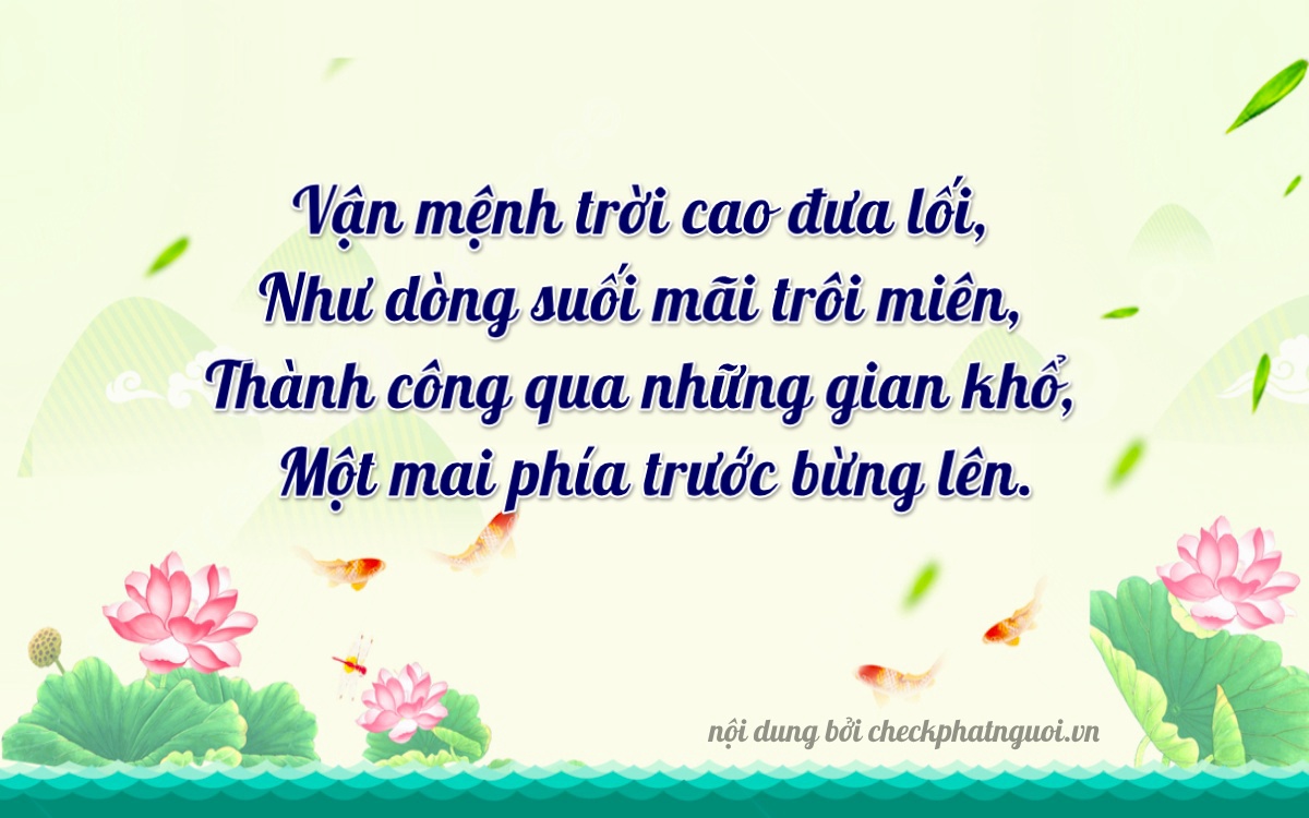 Bài thơ ý nghĩa cho <b>biển số 89C-25166</b> tại website checkphatnguoi.vn