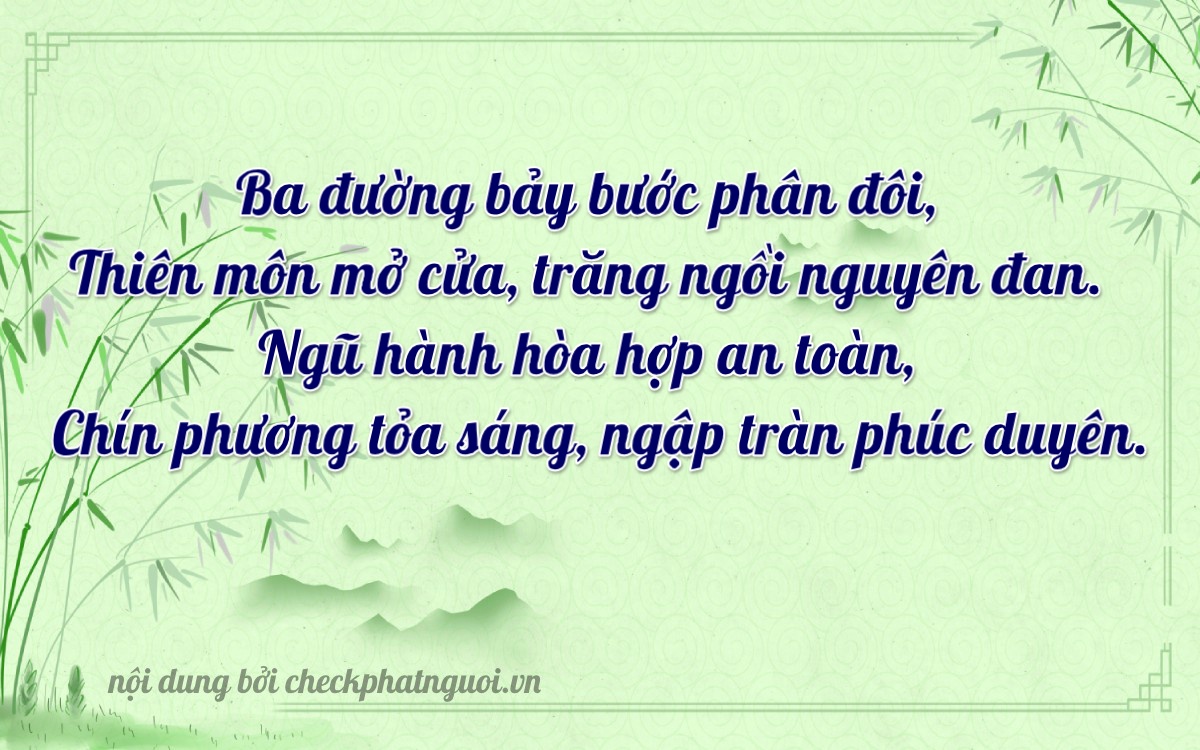 Bài thơ ý nghĩa cho <b>biển số 89C-30733</b> tại website checkphatnguoi.vn
