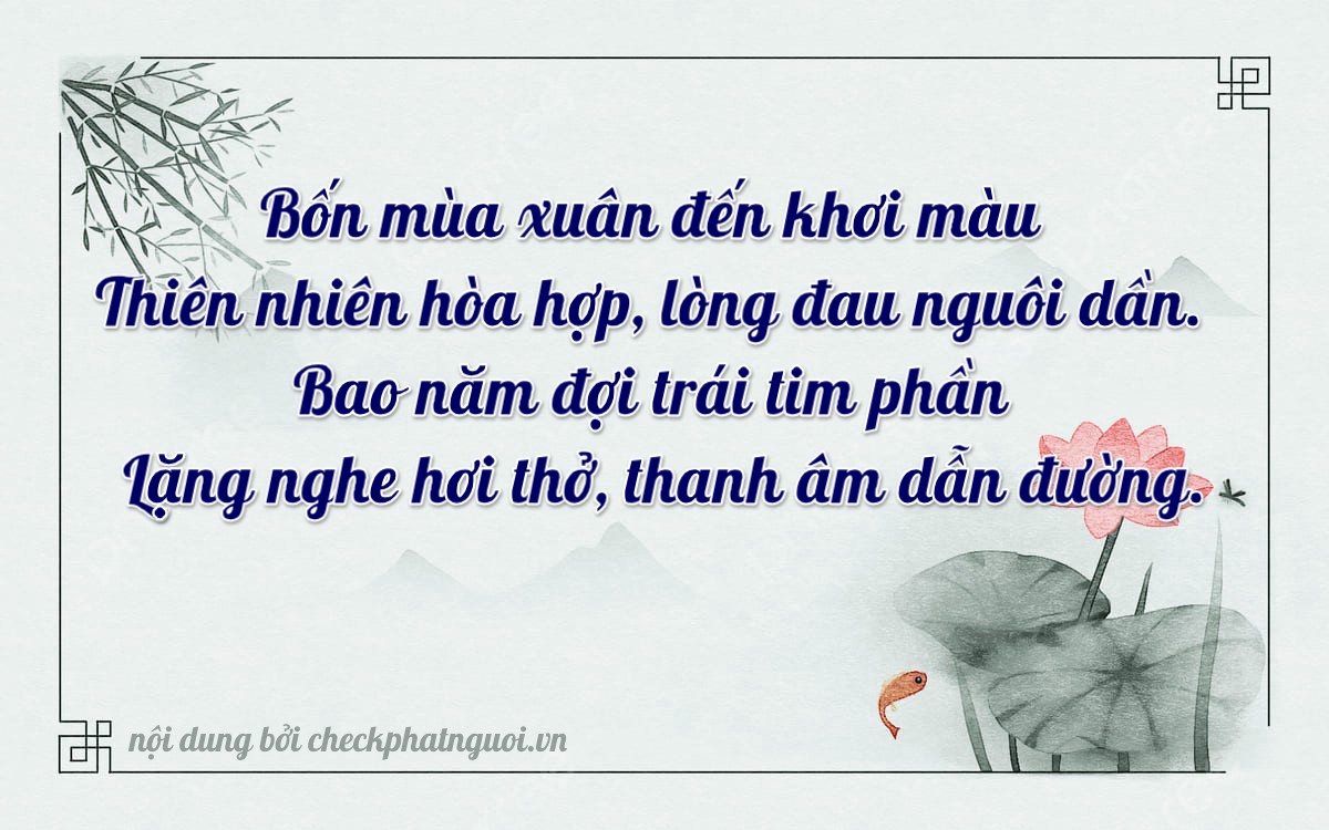 Bài thơ ý nghĩa cho <b>biển số 89C-34801</b> tại website checkphatnguoi.vn