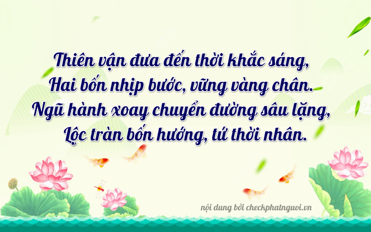 Bài thơ ý nghĩa cho <b>biển số 89D2-04600</b> tại website checkphatnguoi.vn