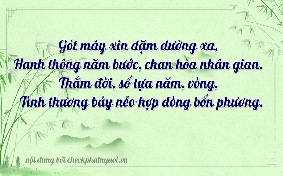 Bài thơ ý nghĩa cho <b>biển số 89E-05071</b> tại website checkphatnguoi.vn