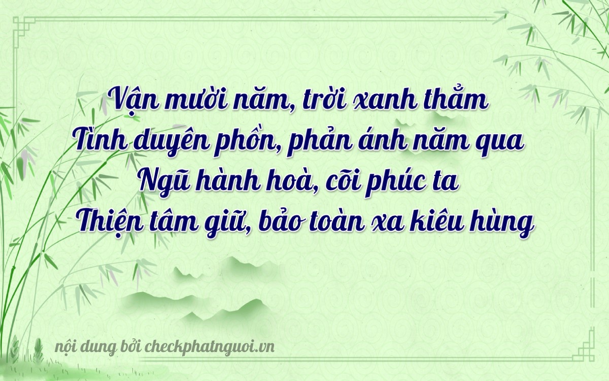 Bài thơ ý nghĩa cho <b>biển số 89E1-85359</b> tại website checkphatnguoi.vn