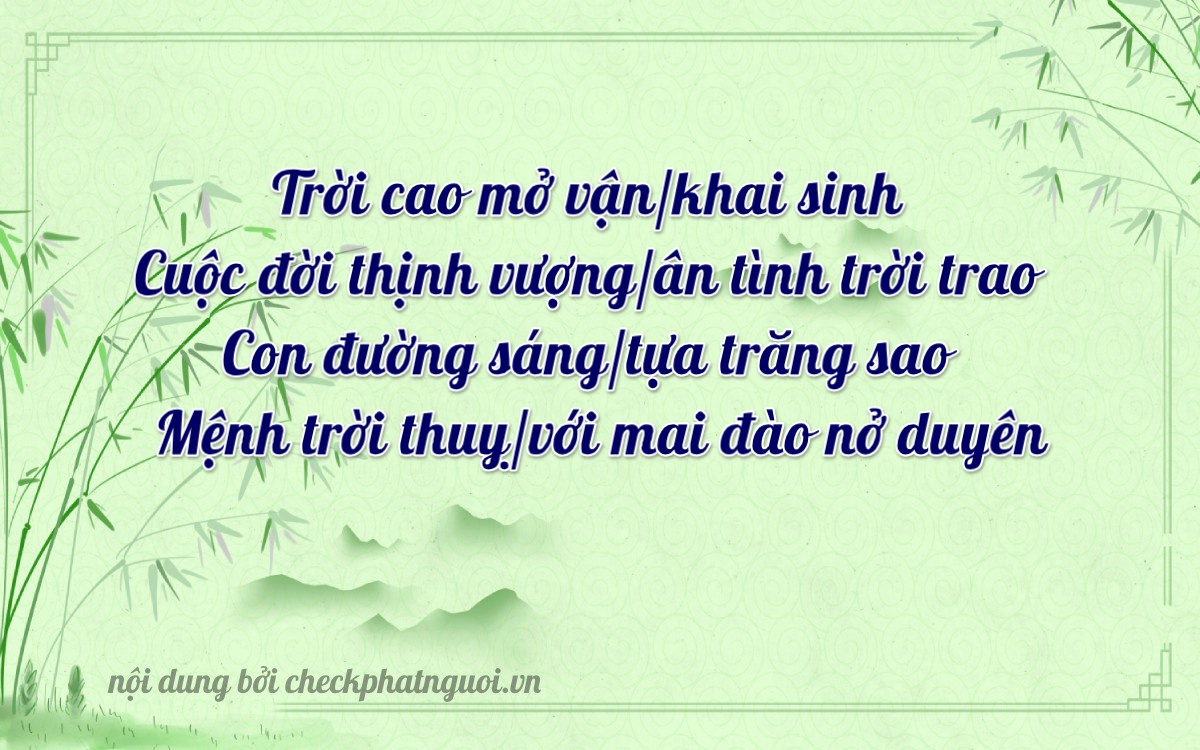 Bài thơ ý nghĩa cho <b>biển số 89F1-57701</b> tại website checkphatnguoi.vn