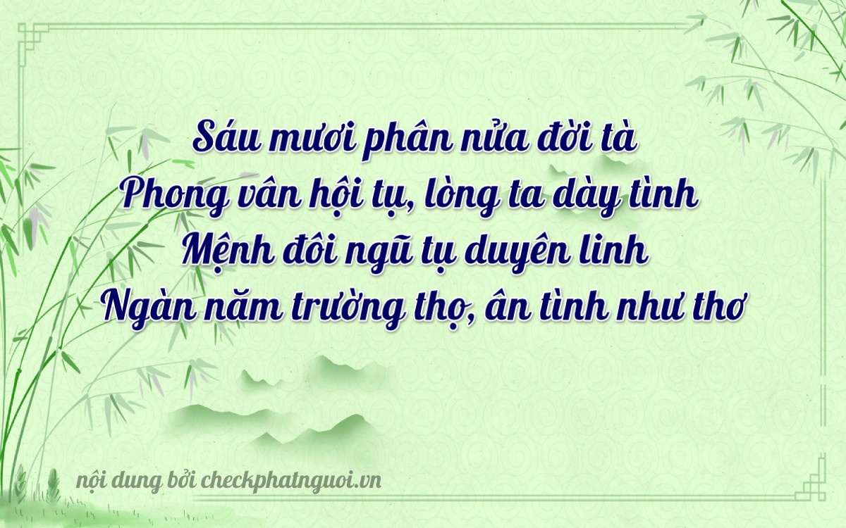 Bài thơ ý nghĩa cho <b>biển số 89F1-61300</b> tại website checkphatnguoi.vn