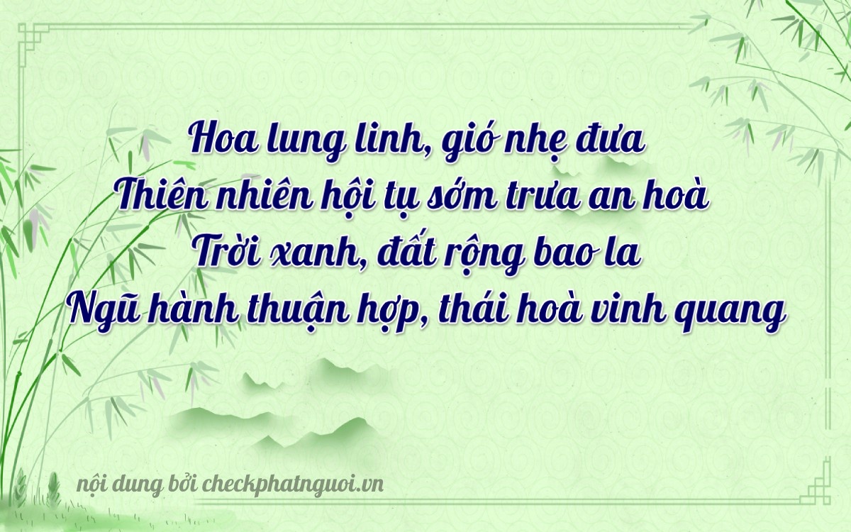 Bài thơ ý nghĩa cho <b>biển số 89F1-66186</b> tại website checkphatnguoi.vn