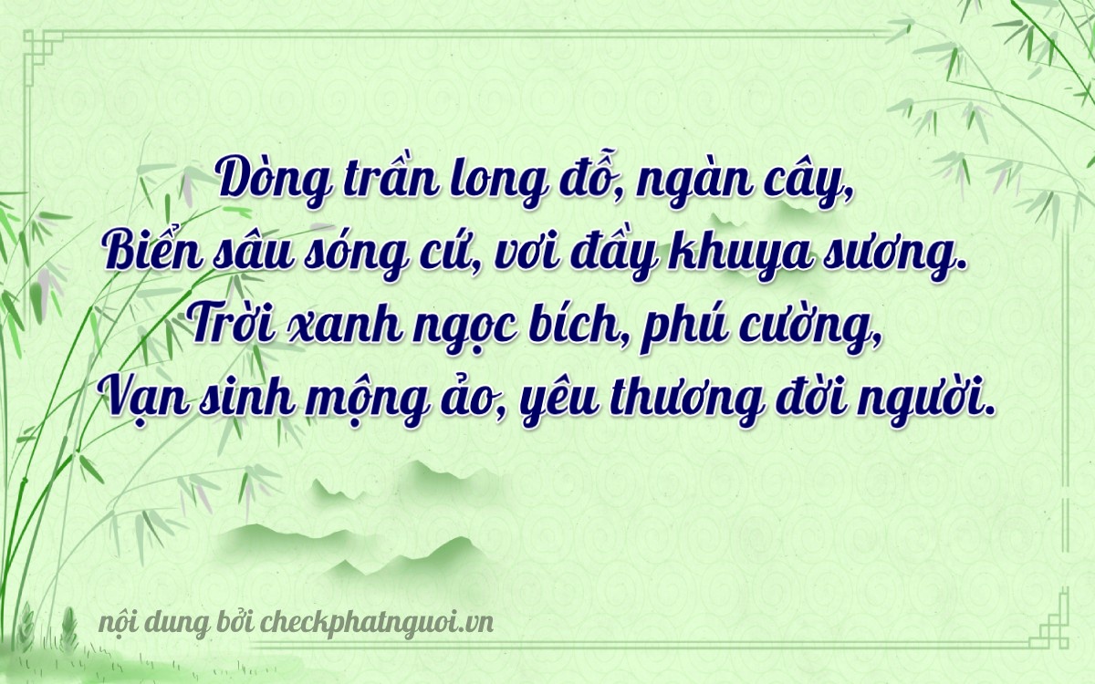 Bài thơ ý nghĩa cho <b>biển số 89G-00229</b> tại website checkphatnguoi.vn