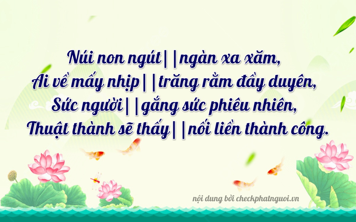 Bài thơ ý nghĩa cho <b>biển số 89H-04177</b> tại website checkphatnguoi.vn