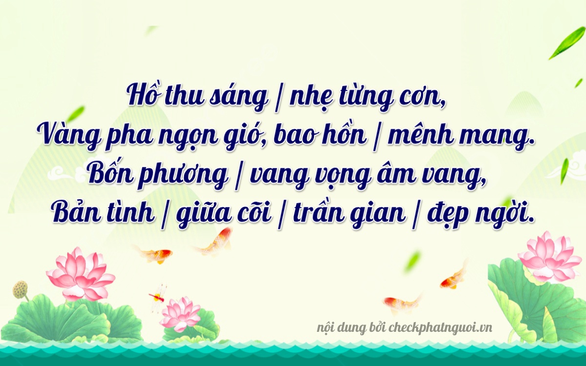 Bài thơ ý nghĩa cho <b>biển số 89H2-39044</b> tại website checkphatnguoi.vn