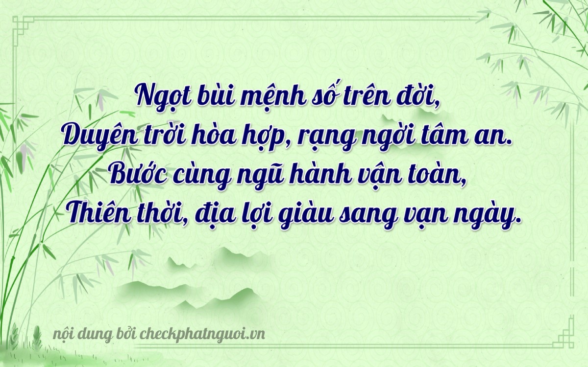 Bài thơ ý nghĩa cho <b>biển số 89K1-13904</b> tại website checkphatnguoi.vn