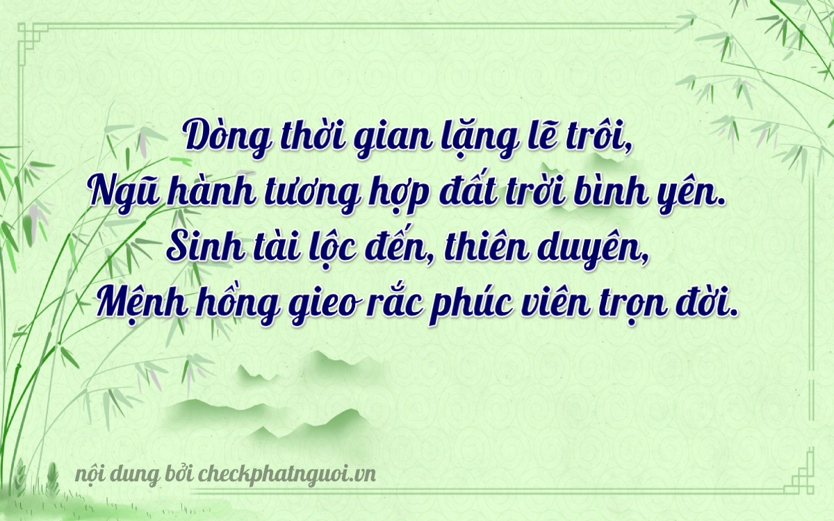 Bài thơ ý nghĩa cho <b>biển số 89L1-13858</b> tại website checkphatnguoi.vn