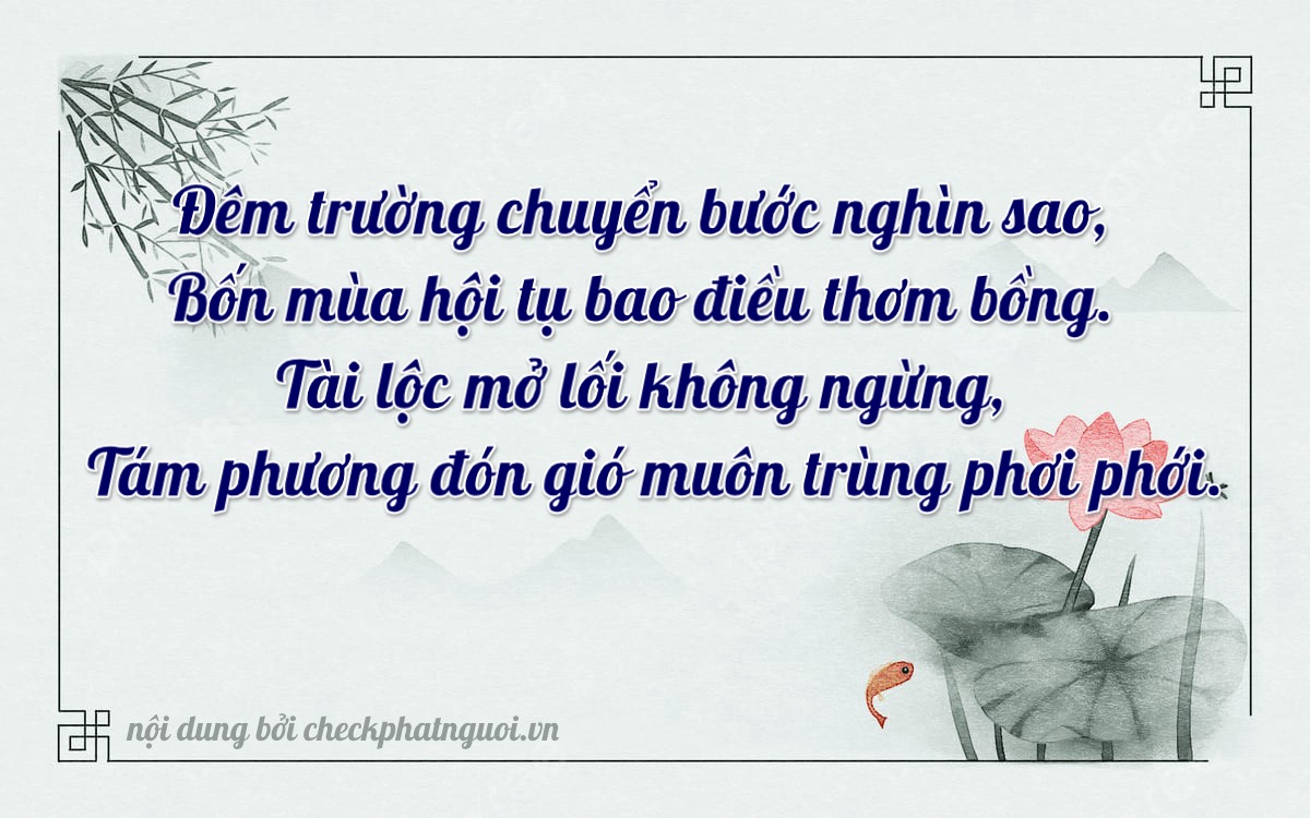 Bài thơ ý nghĩa cho <b>biển số 89L1-43048</b> tại website checkphatnguoi.vn