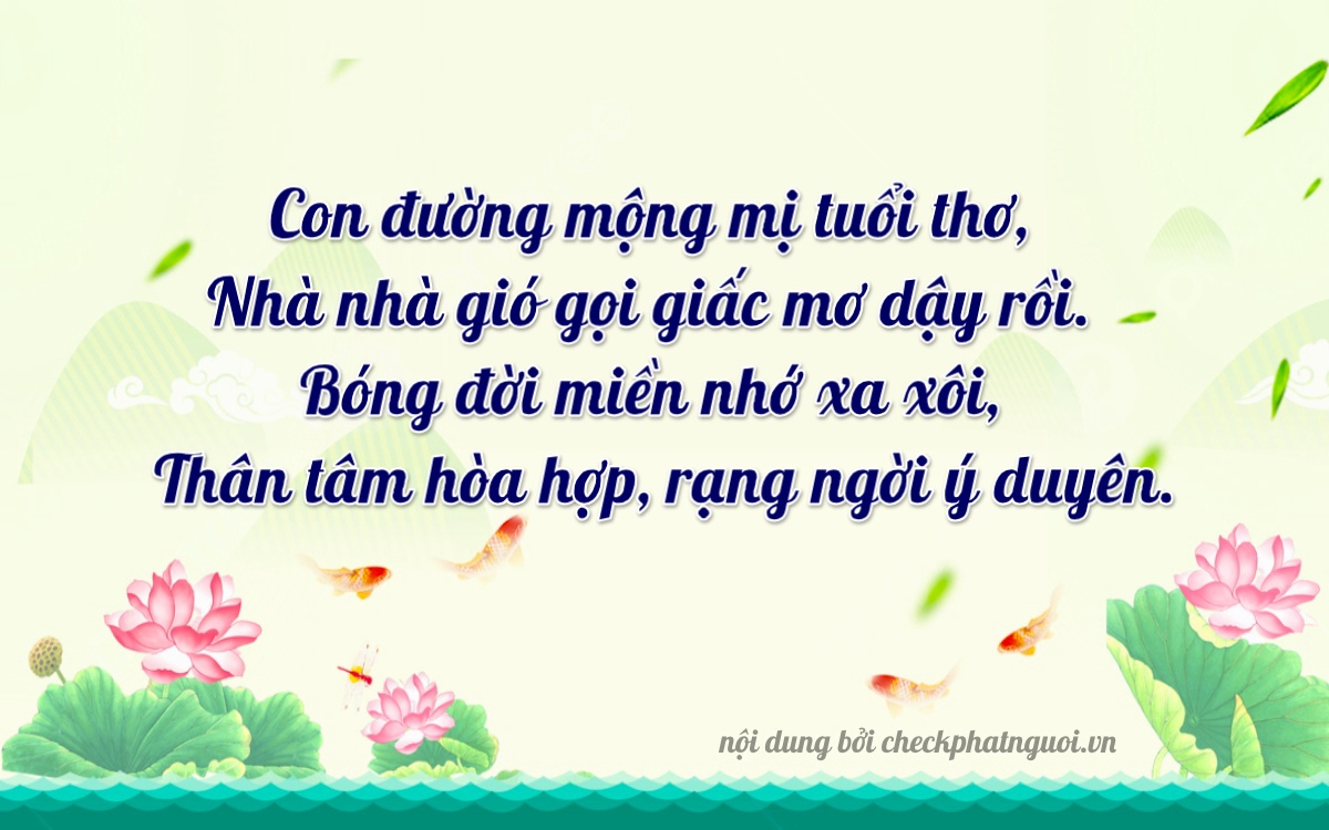 Bài thơ ý nghĩa cho <b>biển số 89M2-03422</b> tại website checkphatnguoi.vn