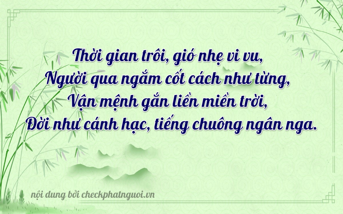 Bài thơ ý nghĩa cho <b>biển số 90A-03588</b> tại website checkphatnguoi.vn