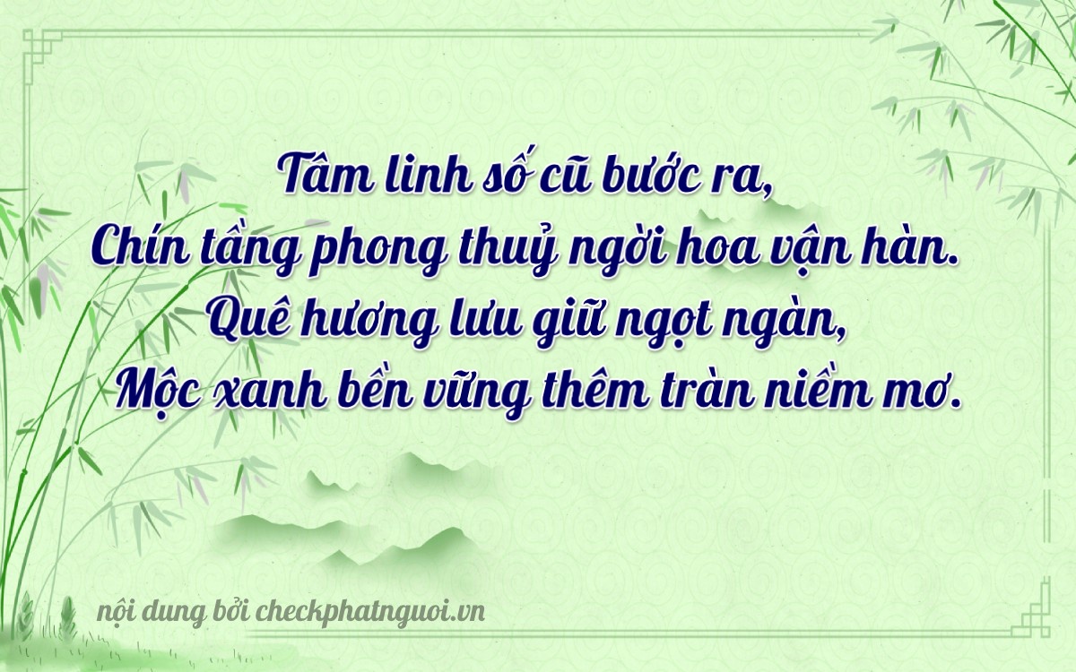 Bài thơ ý nghĩa cho <b>biển số 90A-09393</b> tại website checkphatnguoi.vn