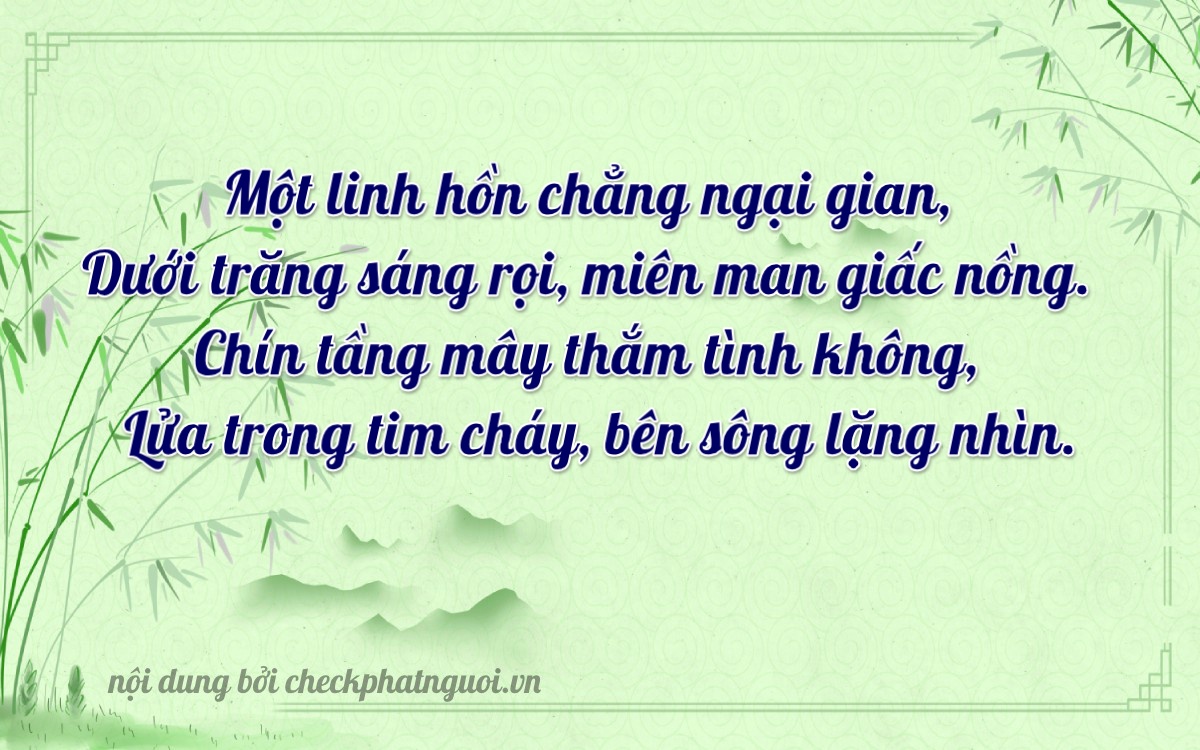 Bài thơ ý nghĩa cho <b>biển số 90A-10419</b> tại website checkphatnguoi.vn
