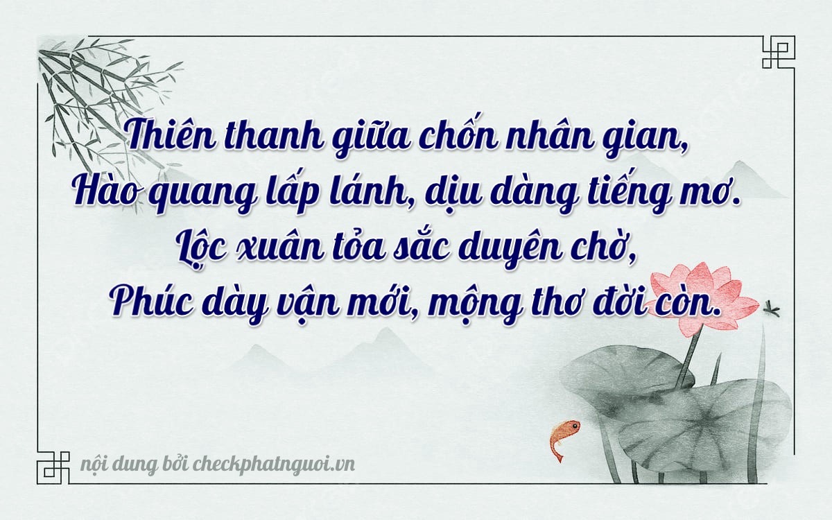 Bài thơ ý nghĩa cho <b>biển số 90A1-06288</b> tại website checkphatnguoi.vn