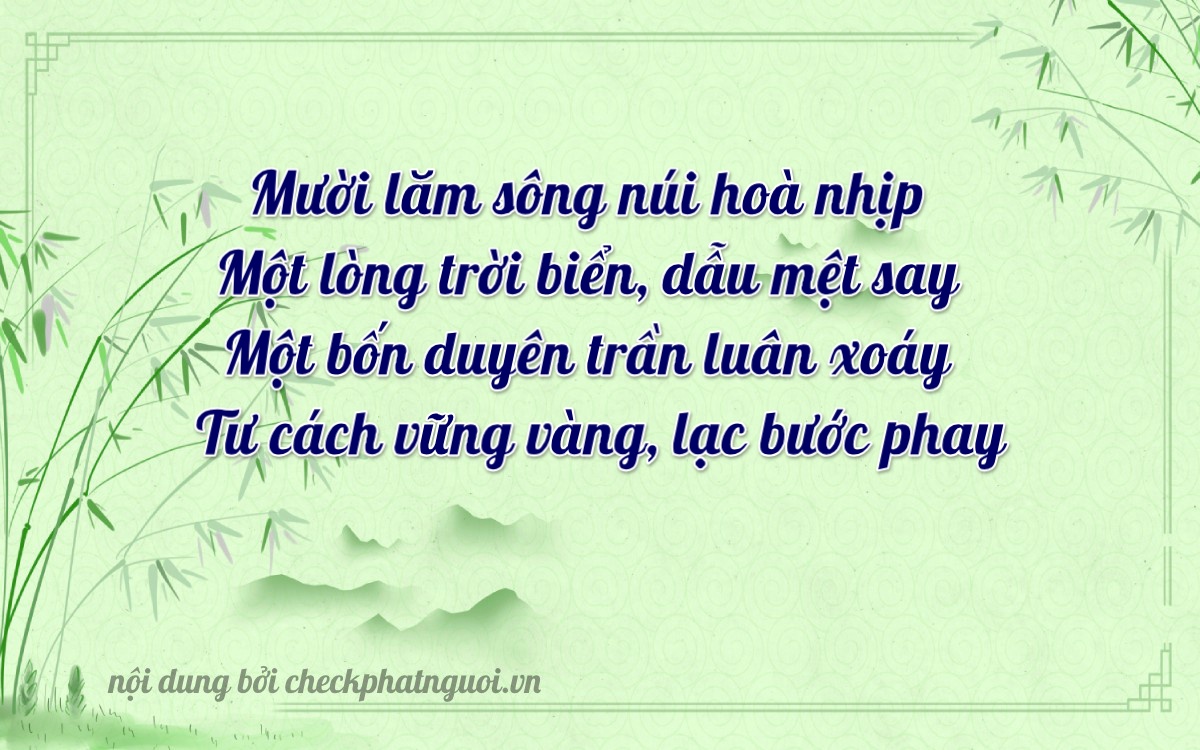 Bài thơ ý nghĩa cho <b>biển số 90A-15114</b> tại website checkphatnguoi.vn