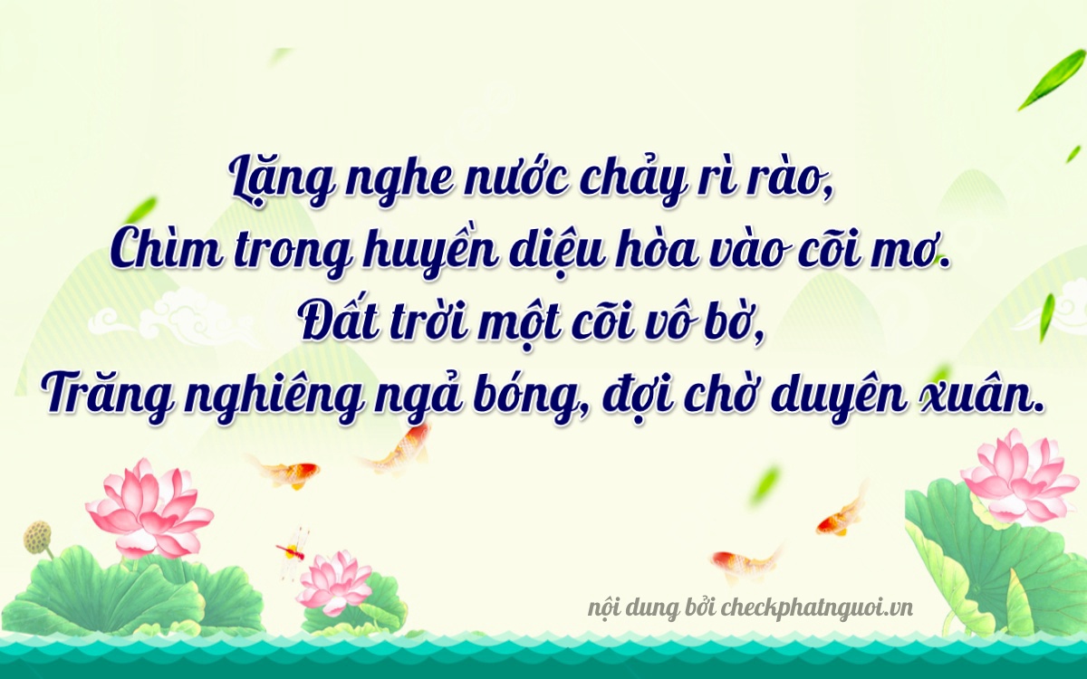 Bài thơ ý nghĩa cho <b>biển số 90A-15624</b> tại website checkphatnguoi.vn