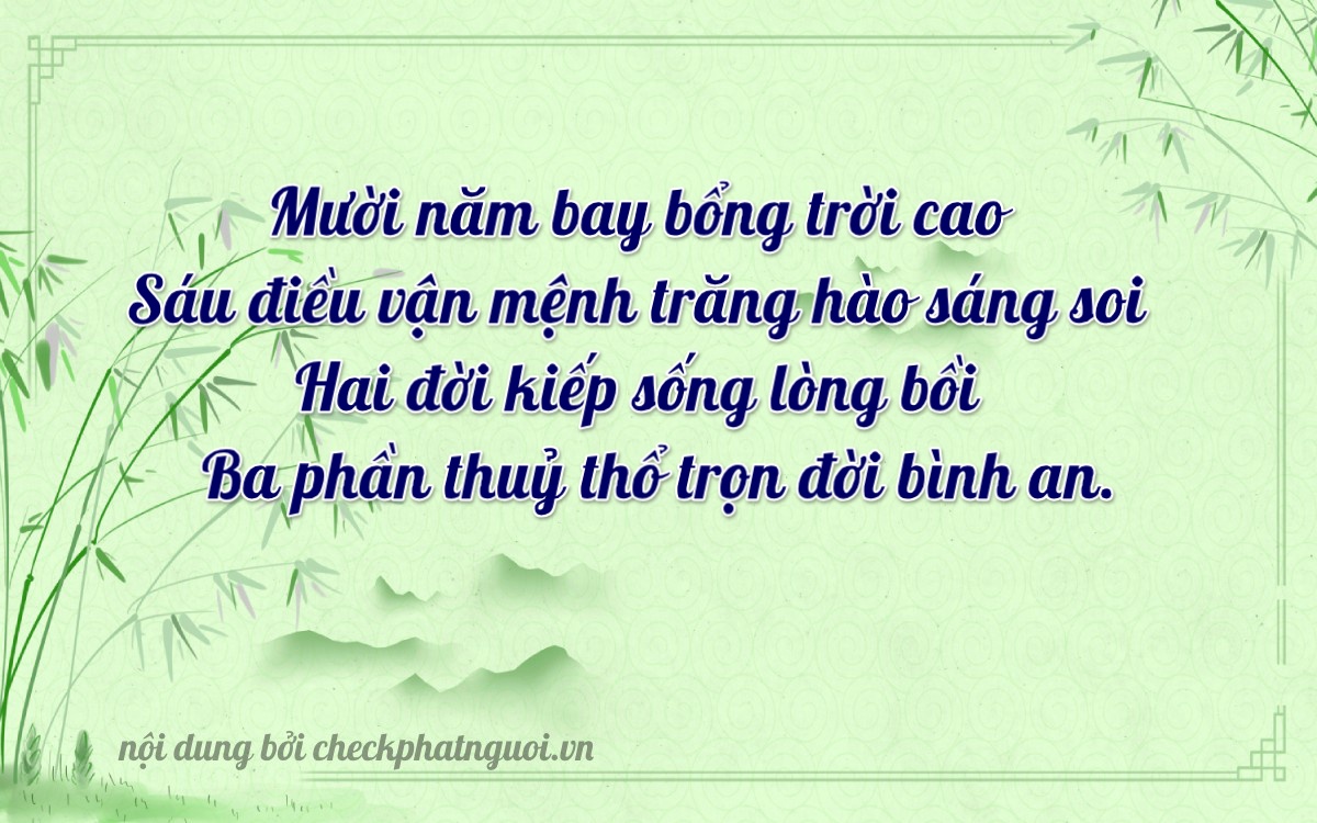 Bài thơ ý nghĩa cho <b>biển số 90A-16236</b> tại website checkphatnguoi.vn