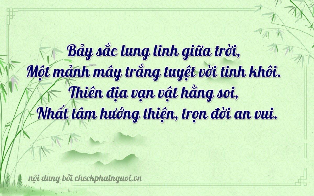 Bài thơ ý nghĩa cho <b>biển số 90A-17181</b> tại website checkphatnguoi.vn