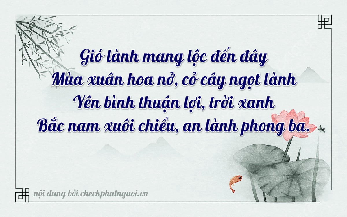 Bài thơ ý nghĩa cho <b>biển số 90A-17400</b> tại website checkphatnguoi.vn