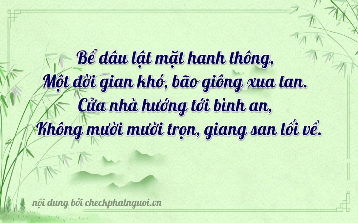 Bài thơ ý nghĩa cho <b>biển số 90A-18010</b> tại website checkphatnguoi.vn
