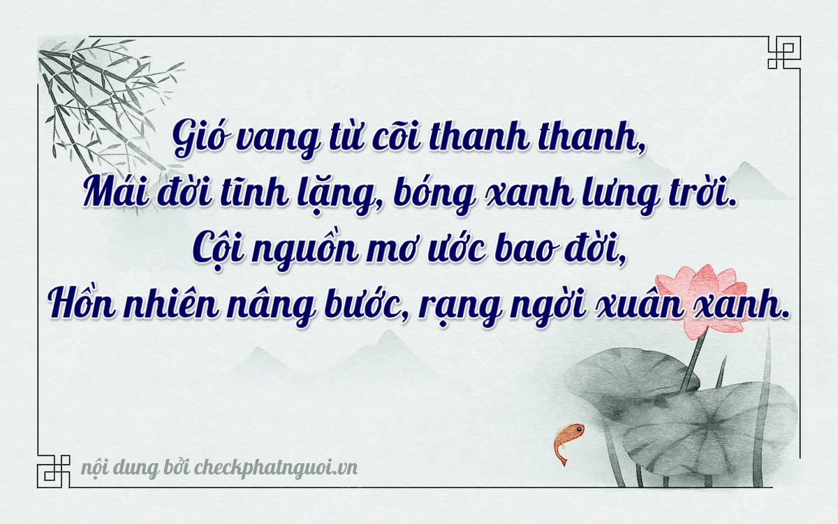 Bài thơ ý nghĩa cho <b>biển số 90A-21025</b> tại website checkphatnguoi.vn