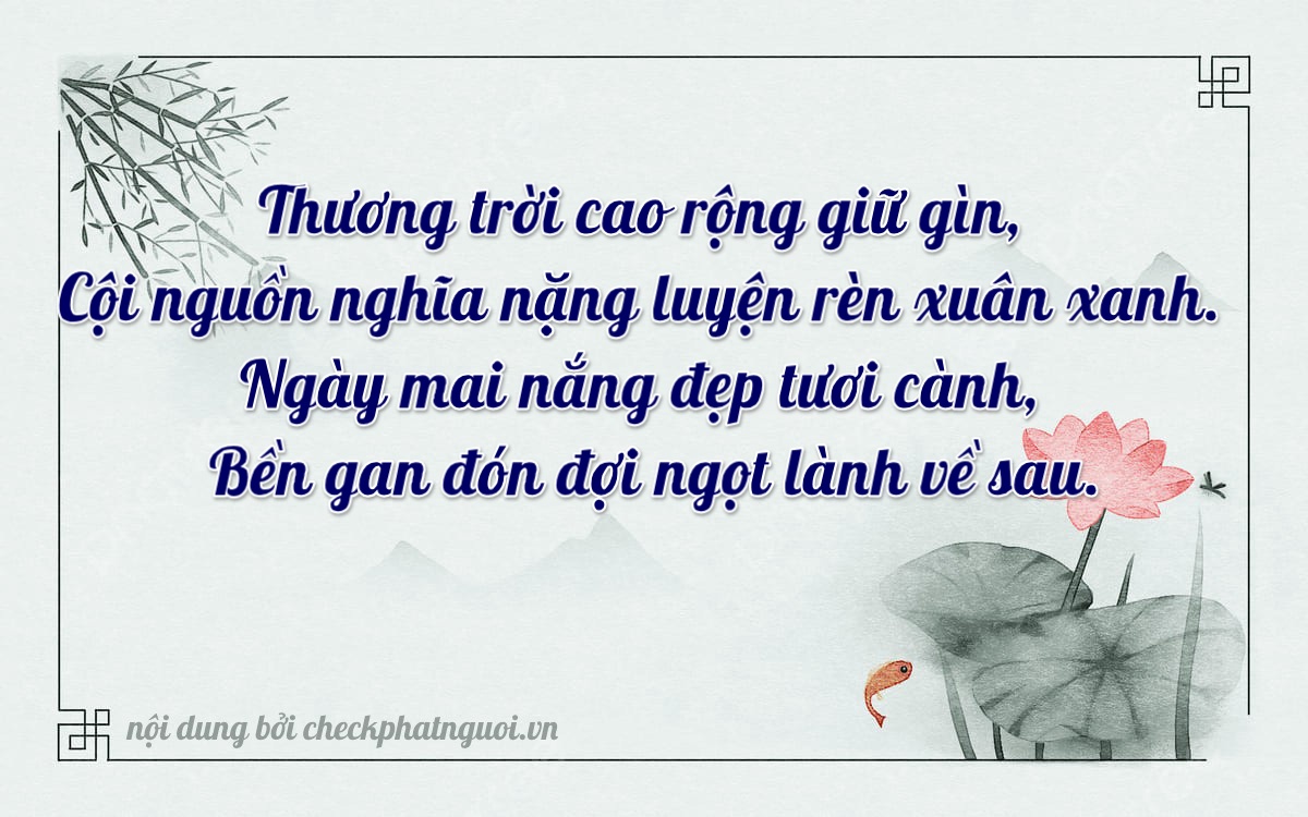 Bài thơ ý nghĩa cho <b>biển số 90A-22002</b> tại website checkphatnguoi.vn