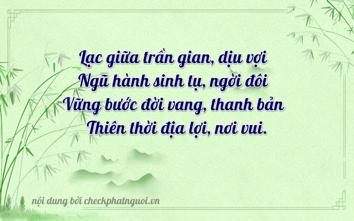 Bài thơ ý nghĩa cho <b>biển số 90A-22120</b> tại website checkphatnguoi.vn