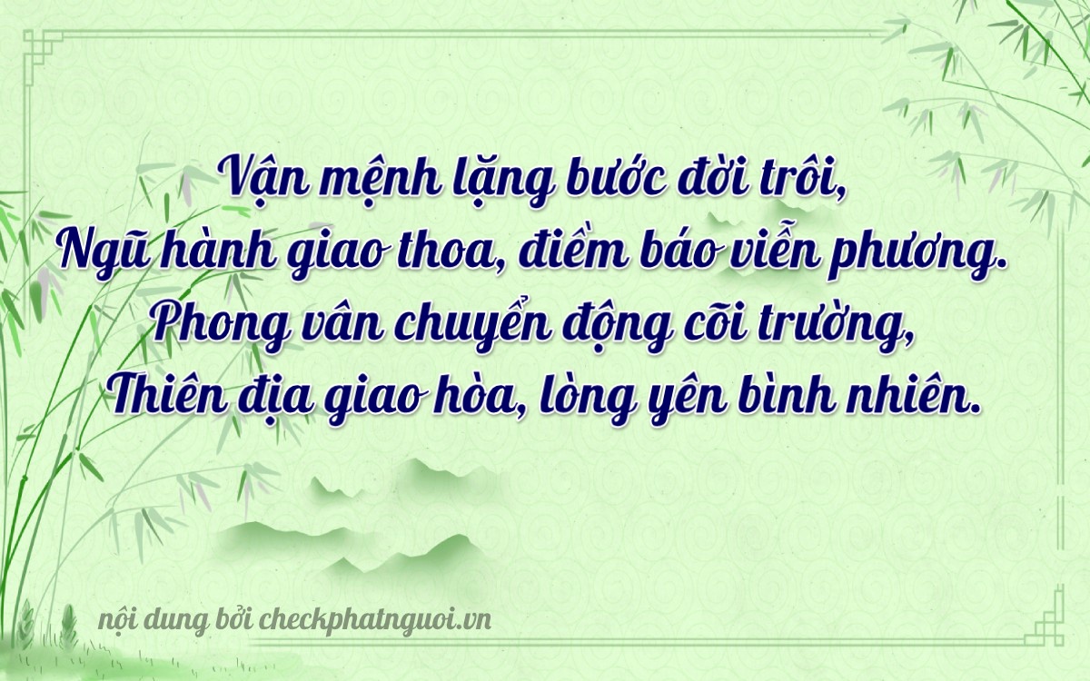 Bài thơ ý nghĩa cho <b>biển số 90A-23535</b> tại website checkphatnguoi.vn