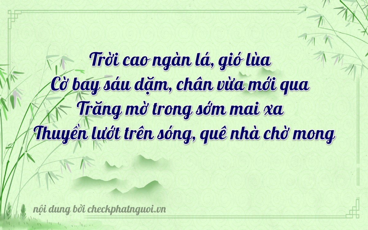 Bài thơ ý nghĩa cho <b>biển số 90A-23589</b> tại website checkphatnguoi.vn